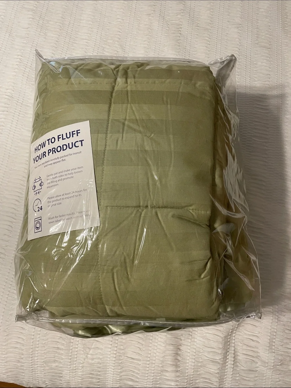 Charter Club Cotton Bed Cover. King Size. Sage Green. Great Condition